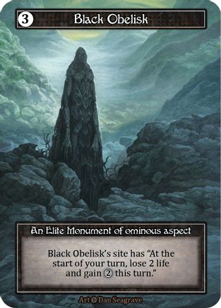 Black Obelisk (Foil)  - Alpha Foil