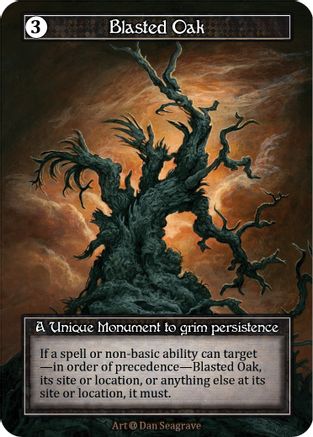 Blasted Oak (Foil)  - Alpha Foil