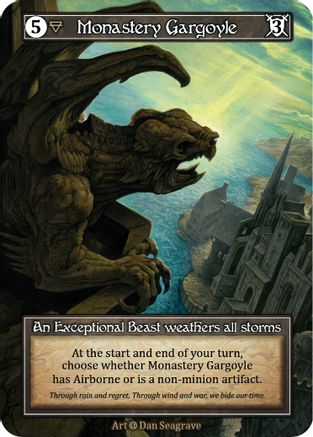 Monastery Gargoyle (Foil)  - Alpha Foil