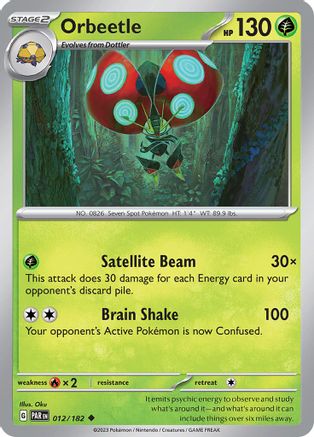 Orbeetle (012/182) [Scarlet & Violet: Paradox Rift] Reverse Holofoil