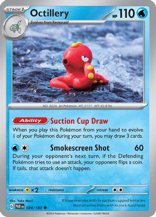 Octillery (034/182) [Scarlet & Violet: Paradox Rift] Reverse Holofoil