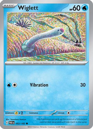 Wiglett (052/182) [Scarlet & Violet: Paradox Rift] Reverse Holofoil