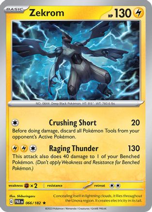 Zekrom (066/182) [Scarlet & Violet: Paradox Rift] Reverse Holofoil