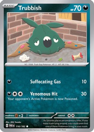 Trubbish (116/182) [Scarlet & Violet: Paradox Rift] Reverse Holofoil