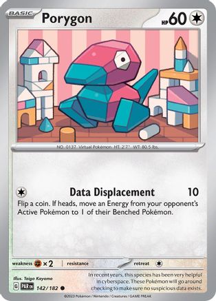 Porygon (142/182) [Scarlet & Violet: Paradox Rift] Reverse Holofoil
