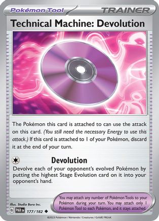 Technical Machine: Devolution (177/182) [Scarlet & Violet: Paradox Rift] Reverse Holofoil