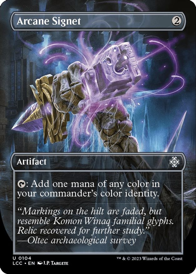 Arcane Signet (Borderless) [The Lost Caverns of Ixalan Commander] Foil