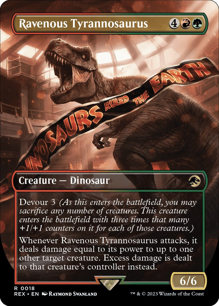Ravenous Tyrannosaurus (Borderless) [Jurassic World Collection] Foil