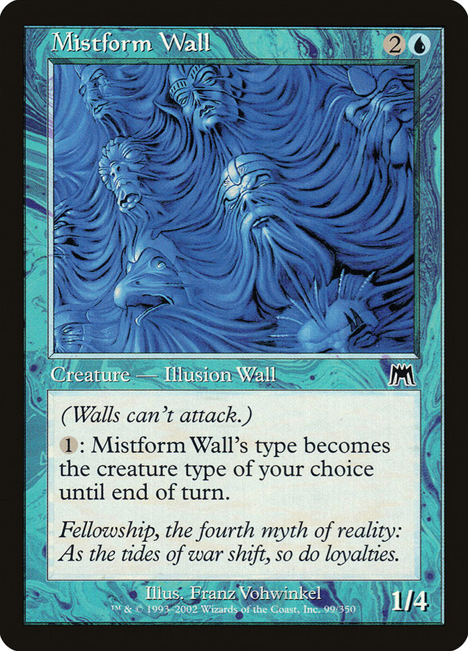 Mistform Wall [Onslaught] Foil