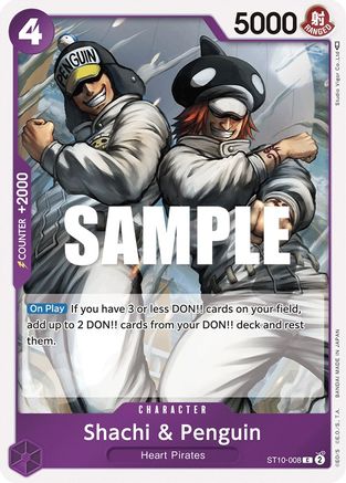 Shachi & Penguin (ST10-008) - [Ultra Deck: The Three Captains] Foil