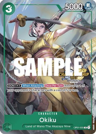 Okiku (CS 2023 Celebration Pack) (OP01-035) - [One Piece Promotion Cards] Foil