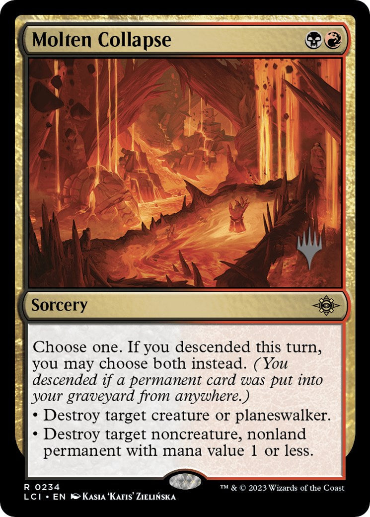 Molten Collapse (Promo Pack) [The Lost Caverns of Ixalan Promos] Foil