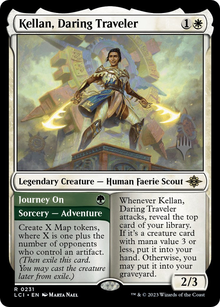 Kellan, Daring Traveler (Promo Pack) [The Lost Caverns of Ixalan Promos] Foil