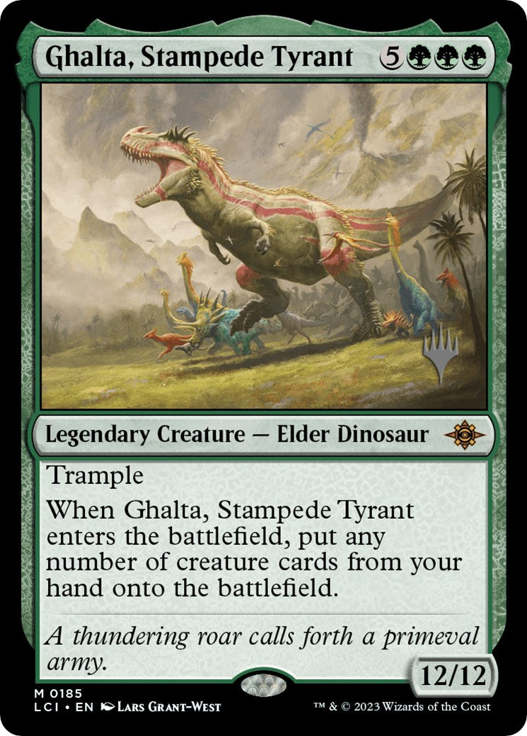 Ghalta, Stampede Tyrant (Promo Pack) [The Lost Caverns of Ixalan Promos] Foil