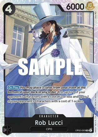 Rob Lucci (093) (OP05-093) - [Awakening of the New Era] Foil