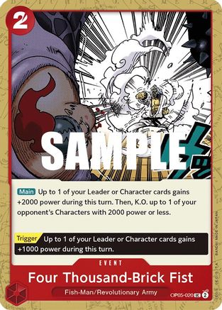 Four Thousand-Brick Fist (OP05-020) - [Awakening of the New Era]