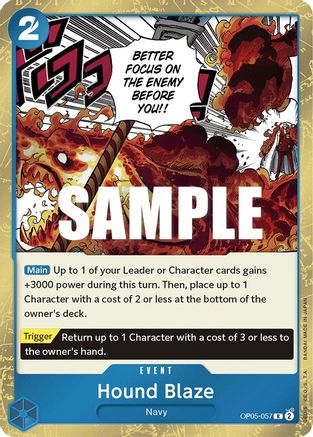 Hound Blaze (OP05-057) - [Awakening of the New Era] Foil