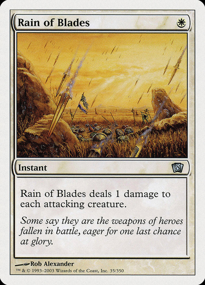 Rain of Blades [Eighth Edition] Foil