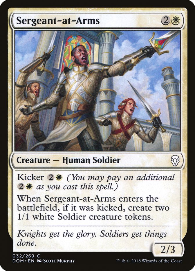 Sergeant-at-Arms [Dominaria] Foil