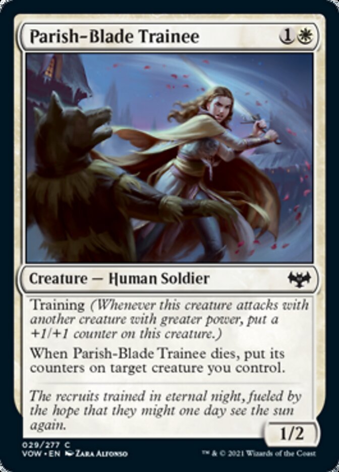 Parish-Blade Trainee [Innistrad: Crimson Vow] Foil