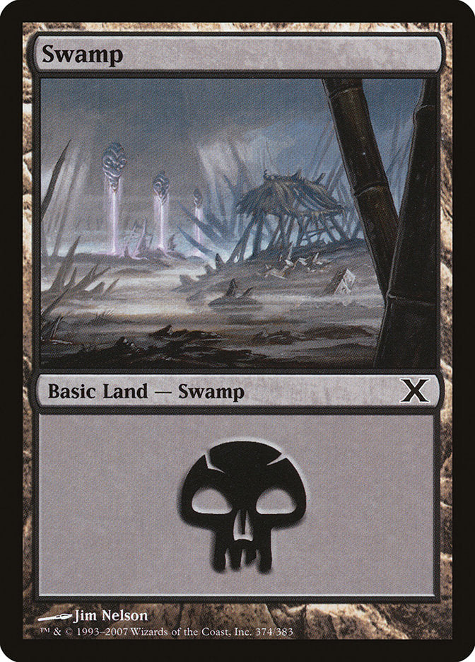 Swamp (374) [Tenth Edition] Foil