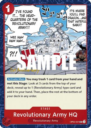 Revolutionary Army HQ (OP05-021) - [Awakening of the New Era: 1st Anniversary Tournament Cards]