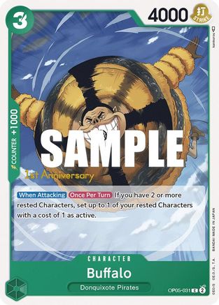 Buffalo (OP05-031) - [Awakening of the New Era: 1st Anniversary Tournament Cards]