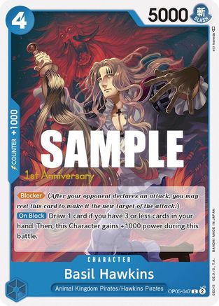 Basil Hawkins (OP05-047) - [Awakening of the New Era: 1st Anniversary Tournament Cards]