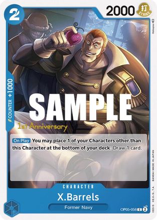 X.Barrels (OP05-056) - [Awakening of the New Era: 1st Anniversary Tournament Cards]