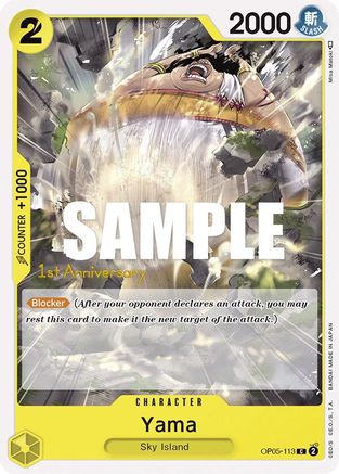 Yama (OP05-113) - [Awakening of the New Era: 1st Anniversary Tournament Cards]