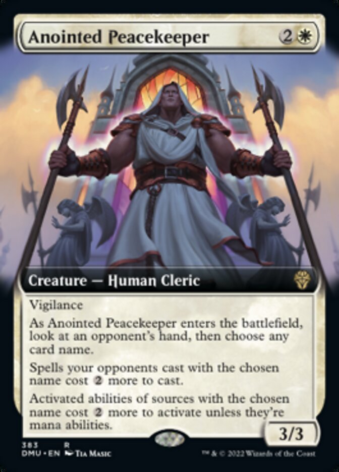 Anointed Peacekeeper (Extended Art) [Dominaria United] Foil