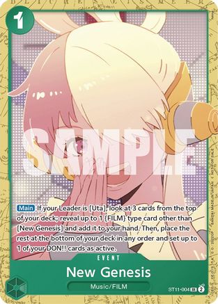 New Genesis (Starter Deck 11: Uta Deck Battle) (ST11-004) - [One Piece Promotion Cards]