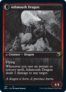 Smoldering Egg // Ashmouth Dragon [Innistrad: Double Feature] Foil