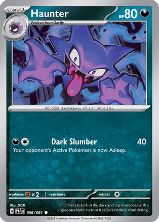 Haunter (056/091) [Scarlet & Violet: Paldean Fates] Reverse Holofoil