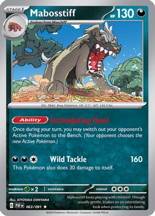 Mabosstiff (063/091) [Scarlet & Violet: Paldean Fates] Reverse Holofoil