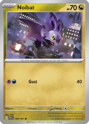 Noibat (068/091) [Scarlet & Violet: Paldean Fates] Reverse Holofoil