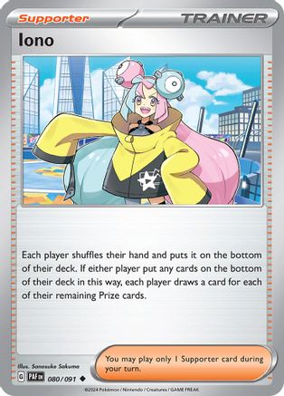 Iono (080/091) [Scarlet & Violet: Paldean Fates] Reverse Holofoil