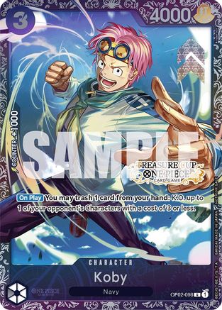 Koby (Treasure Cup) (OP02-098) - [One Piece Promotion Cards] Foil