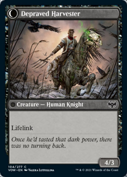 Desperate Farmer // Depraved Harvester [Innistrad: Crimson Vow] Foil