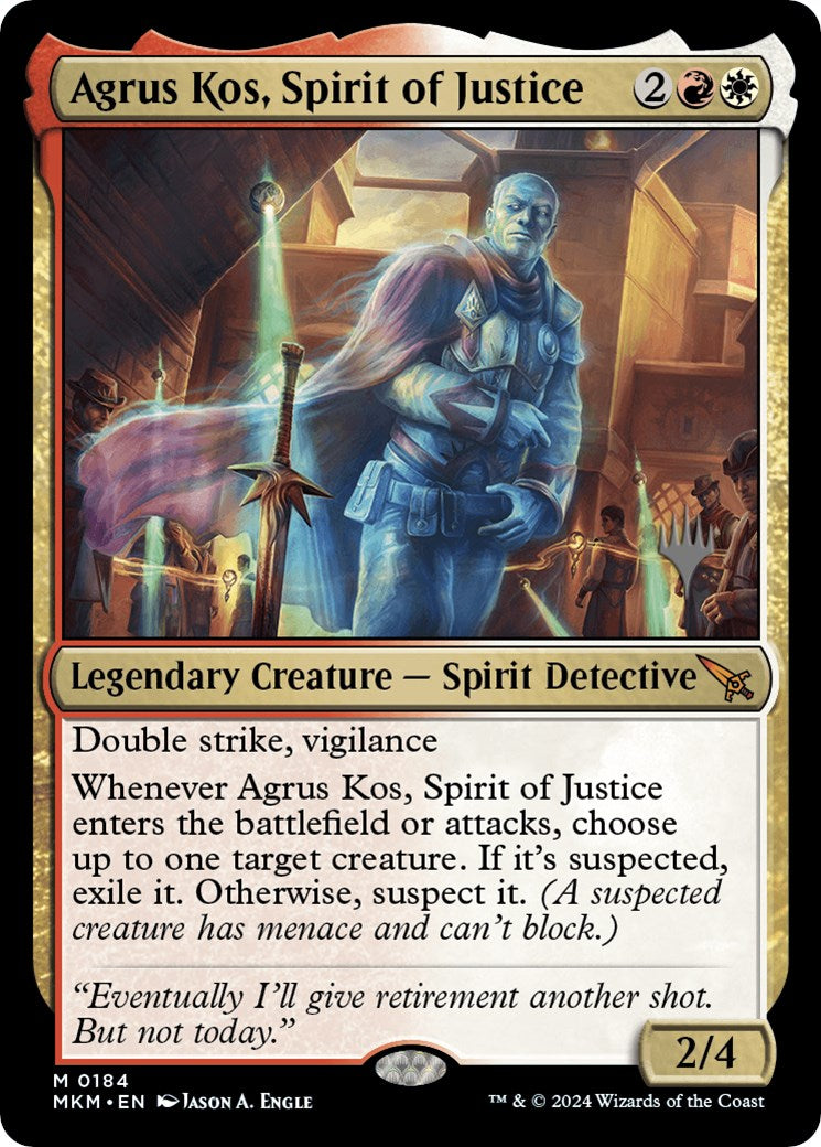 Agrus Kos, Spirit of Justice (Promo Pack) [Murders at Karlov Manor Promos] Foil