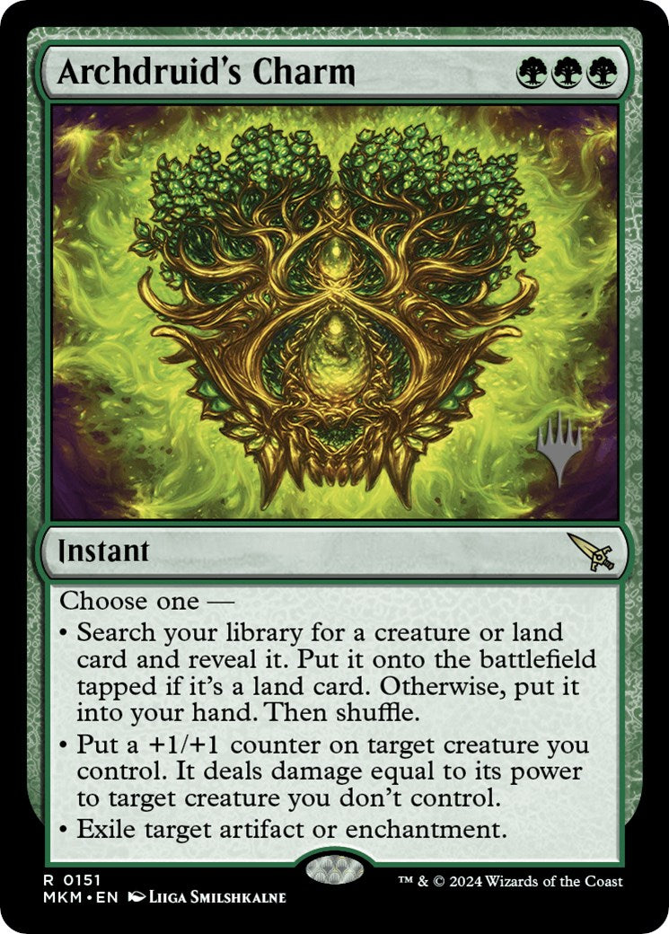 Archdruid's Charm (Promo Pack) [Murders at Karlov Manor Promos] Foil