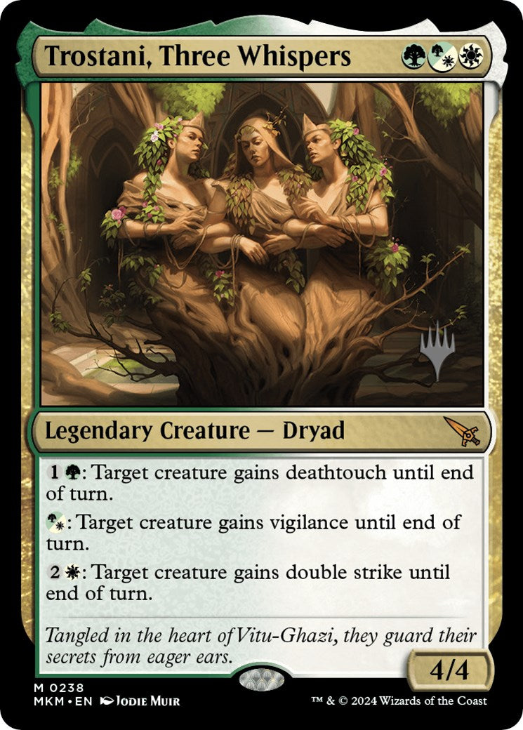 Trostani, Three Whispers (Promo Pack) [Murders at Karlov Manor Promos] Foil