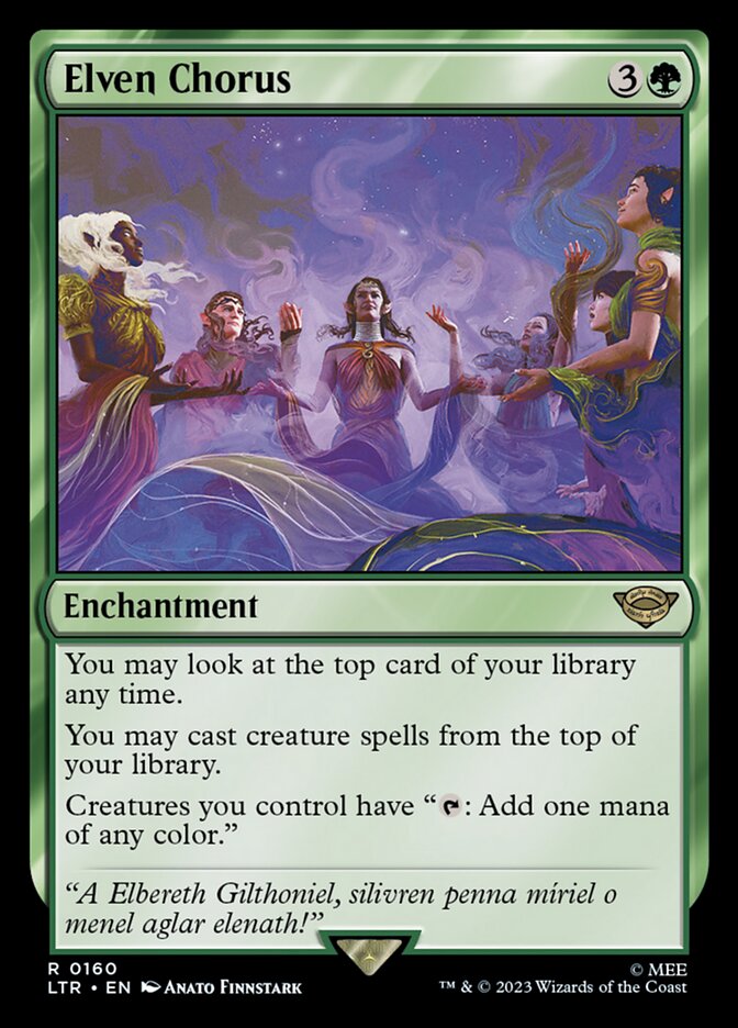 Elven Chorus [The Lord of the Rings: Tales of Middle-Earth] Foil