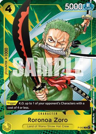 Roronoa Zoro (Event Pack Vol. 3) (P-042) - [One Piece Promotion Cards] Foil