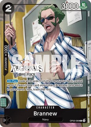 Brannew (Online Regional 2024) [Participant] (OP03-089) - [One Piece Promotion Cards] Foil