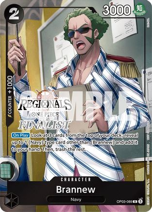 Brannew (Online Regional 2024) [Finalist] (OP03-089) - [One Piece Promotion Cards] Foil