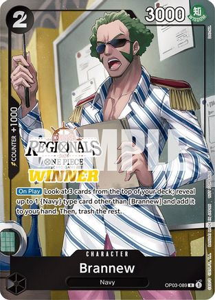 Brannew (Online Regional 2024) [Winner] (OP03-089) - [One Piece Promotion Cards] Foil