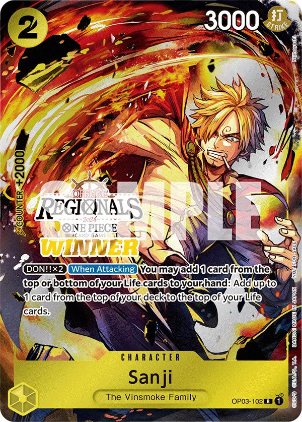 Sanji (Offline Regional 2024) [Winner] [One Piece Promotion Cards]