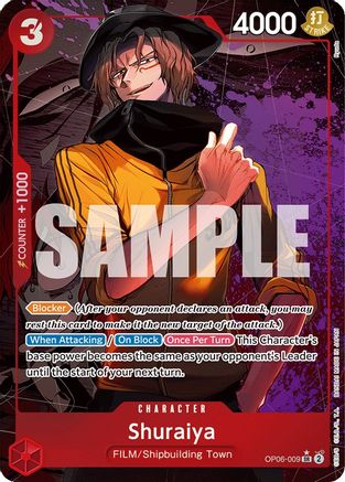 Shuraiya (Alternate Art) (OP06-009) - [Wings of the Captain] Foil