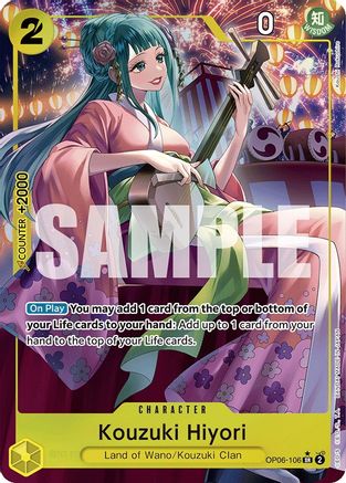 Kouzuki Hiyori (Alternate Art) (OP06-106) - [Wings of the Captain] Foil